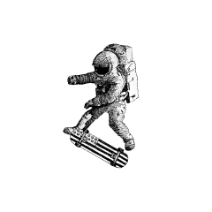 kickflip in space